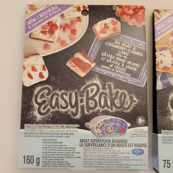 NEW Lot of 2 Easy Bake Ultimate Oven Toy Refill Mixes - Cake and Pizza - Picture 2 of 6
